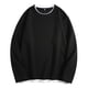 thumbnail image 1 of pstuiky Camisas para hombre de manga larga, Sudadera con capucha de dos piezas, manga larga, redonda, color liso, informal, para hombre tops de invierno para hombre xxxl, 1 of 4