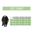 thumbnail image 3 of Men's Windbreaker Woolen Sweatshirt Print Cloak Cape Shawl Coat Set Head Hoodless Pullover, 3 of 5