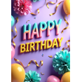 thumbnail image 4 of Birthday Party Backdrop Banner for Celebration Festive Background Decorations Colorful Happy Birthday Supplies Photography Props Event Decor, 4 of 4