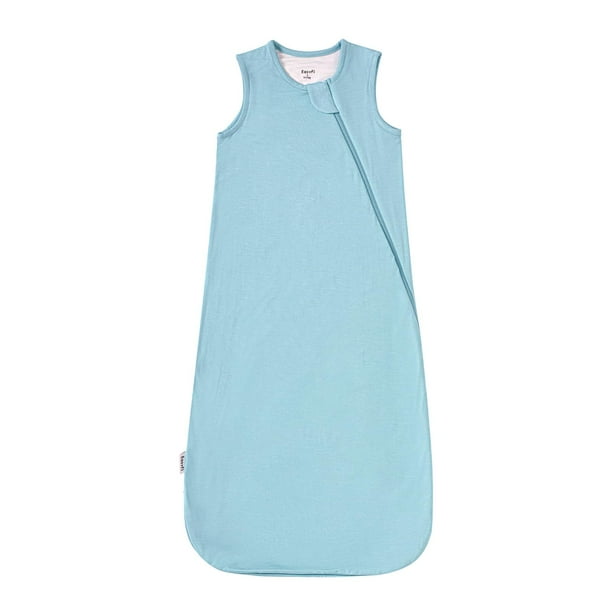 Saco de Dormir para Bebés 3-6 Meses, Rayón Suave de Bambú, 0-3 Meses, 0.5 TOG Ligero, Manta Usable para Bebé con Cierre Bidireccional, Saco de Dormir de Verano Unisex - Azul