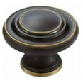 thumbnail image 3 of Amerock Inspirations 1-3/4 inch (44mm) Diameter Oil-Rubbed Bronze Cabinet Knob, 3 of 7