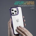 thumbnail image 5 of for iPhone 11 Pro Case Clear Shockproof Anti-Scratch Cover Protect Camera Lens iPhone 11 Pro Phone Case with Ring Stand Slim Orange Rugged Heavy Duty Protection (Dark Purple), 5 of 14
