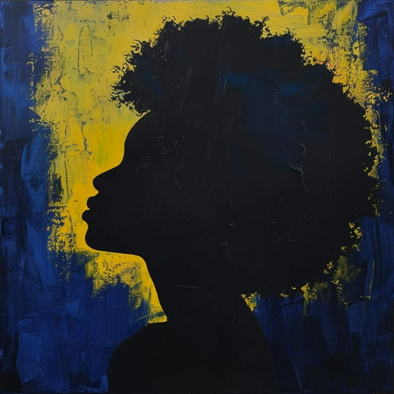 Black African Woman 5D Diamond Art Painting by Number Kits for Adults DIY Paint with Full Drill Round Diamond Gems Painting Art Craft for Home Wall Decor 13.8x13.8inch