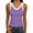 Light Purple&15-0421D, variant on Ribbed Tank Top Women V Neck Sleeveless Summer Tank Tops Fitted Stretch Wide Strap Going Out Basic Women Under Shirts Purple S