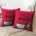 thumbnail image 3 of LALILO Throw Pillow Covers Coffee Cup And Kissing Cartoon And Cushion Cover 18" x 18", 2 Pack, 3 of 6