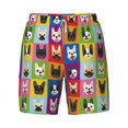 thumbnail image 4 of Lsque Mens Swim Trunks Colorful Bulldog Pattern - Bathing Suit Compression Liner - Beach Swim Shorts Swimwear - (S-3XL) - Stretch Quick Dry -Medium, 4 of 9