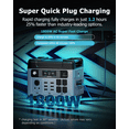 thumbnail image 4 of OUKITEL P2001 Plus 2400W Solar Generator with 200W Panel, 2048Wh LiFePO4 Power Station (5000W Peak), Fast Charging, APP Control, Home Backup & Outdoor Use, 4 of 11