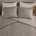 thumbnail image 6 of Mainstays King Comforter Set, All-Season, 3-Piece, Washed Stone Puffy Seersucker, 6 of 10
