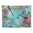 thumbnail image 5 of Autua Flowers Dragonflies Blue Background Tapestry Wall Hanging Unique Style Graphic Tapestries for Home Wall Decor Living Room Bedroom Farmhouse Dorm 40x60inch, 5 of 6