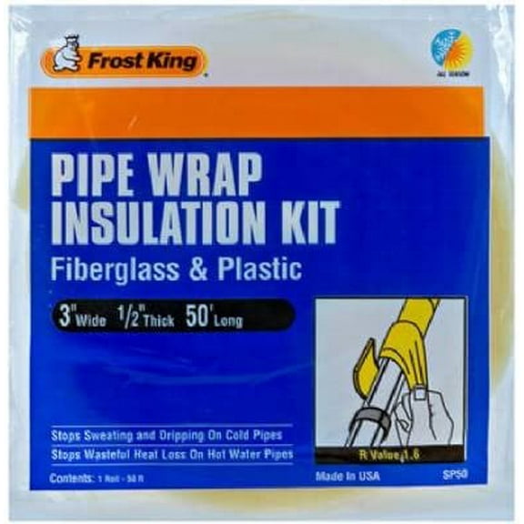 Thermwell Products SP50 Fiberglass Pipe Insulation Kit - Quantity 12
