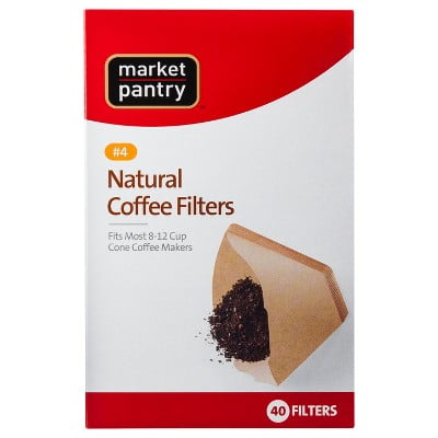 Natural Cone #4 Coffee Filters - 40ct - Market Pantry&trade;