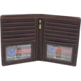thumbnail image 1 of Cartera Marshal RFID bifold de cuero de cordero marrón, 1 of 8