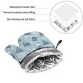 thumbnail image 6 of Honeii Cute Hippopotamus Pattern Oven Mitts and Pot Holders, Silicone Oven Gloves,500 F Heat Resistant Oven Mitts Sets, 4PCS, 6 of 6