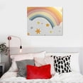 thumbnail image 5 of SHERONV Rainbow Stars Sun Canvas Print Wall Art for Home Decor 16x12in, 5 of 6