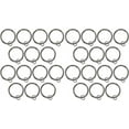 thumbnail image 4 of Urbanest Curtain Rings with Eyelets, 1.5" Inner Diameter, Set of 28 - Silver Brushed Steel, 4 of 6