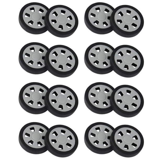 8X Accesorios de Equipaje Ruedas Maleta de Avión Rodillos de Polea Rueda Silenciosa Reparación de Piezas Resistentes Al Desgaste 55X12mm