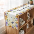 thumbnail image 6 of Table Runners 90 Inches Long Dress Scarves, Spring Wildflowers Farmhouse Coffee/Dining/Kitchen Table Runner for Living Room, Watercolor Tulip Floral Leaf Plant Yellow 13x90 Inch, 6 of 9
