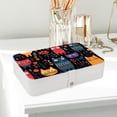 thumbnail image 6 of Cat Portable PU Leather Earring Holder Organizer with Removable Compartment and Storage Box, 6 of 6