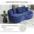 thumbnail image 3 of Bean Bag Sofa Lazy Sofa Durable Comfort Lounger High Back Bean Bag Chair Couch for Adults and Kids, Indoor & Outdoor, Accent Floor Soft Lounge Chair (Navy), 3 of 9