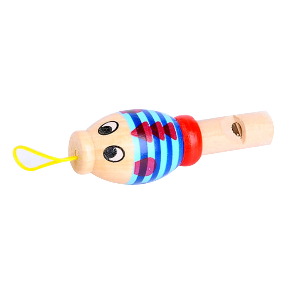 Children Kid Wooden Whistle Musical Instrument Bird Design Music Toy