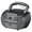 Gray, variant on JENSEN Portable Bluetooth CD Music System with Built-in Speakers, Cassette Player/Recorder, AM/FM Radio, and Aux, CD-550ABT , Blue