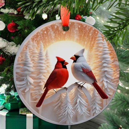 Cardinal20 Christmas Ornament Xmas Hanging Ornament Special Keepsake for Mother Valentine Ornament Gift Festival Gift Ornament Keepsake 2025