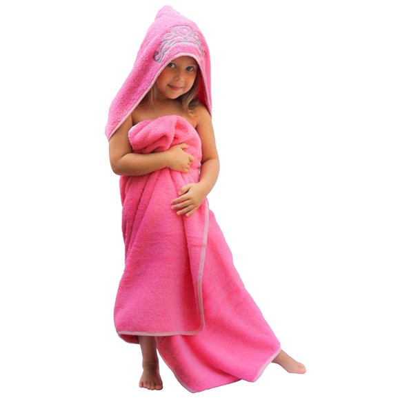 Toalla de baño para bebés Ultra-Homes Princess Pink 100% algodón