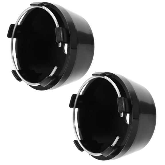2 Pcs Car Hub Cap Auto Wheel Caps for Rims Auto Center Caps for Rims Auto Center Cap Cover Black