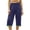 Dark Gray, variant on Ohufall Cropped Loungewear Pants for Women Straight Leg Loose Sleepwear Solid Color Comfort Pajama Pants