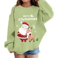 thumbnail image 5 of FDDMis Christmas Blouse Christmas Shirt Girls Cute Tops for Teens Junior Tops Teen Girls Teen Girl Trendy Clothes 7/8 Girls Clothes Girl Clothes, Light Green 11-12 Years, 5 of 6