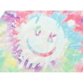 thumbnail image 3 of Beezizac Girls 2 piece Tie Dye Short Sleeve Comfortable Pajamas Swirl Smiling Face Size 8, 3 of 7
