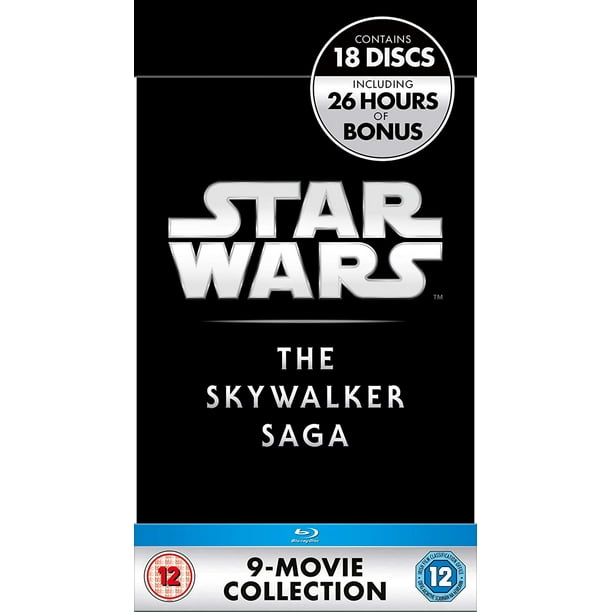Star Wars The Skywalker Saga 9 Movie Collection Blu Ray Box