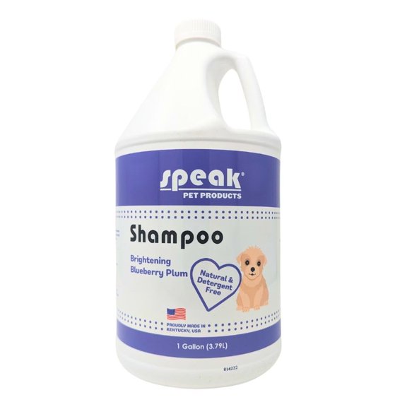 Speak Pet Products Brightening Dog Shampoo, Blueberry Plum, 1 Gallon
