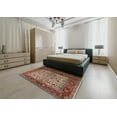thumbnail image 4 of Ahgly Company Indoor Square Mid-Century Modern Camel Brown Oriental Area Rugs, 6' Square, 4 of 6
