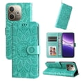 thumbnail image 3 of Funda tipo cartera GANGXUN para OPPO A5 Pro , diseño girasol, cuero PU, soporte, cierre magnético, tarjetero, 3 of 5