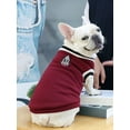 thumbnail image 1 of Fall/winter V-neck Pet Dog Cat Sweater Vest In College Style, 1 of 4