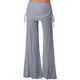 thumbnail image 3 of WILLBEST Pantalones Casuales para Mujer, Pantalones Deportivos de Pierna Ancha de Color Liso para Mujer con Cinturón, Ropa de Baile de Tiro Medio para Mayor Comodidad y Estilo. Extra Grande, 3 of 3