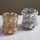 thumbnail image 3 of Porta brochas de maquillaje de cristal, soporte para lápiz de cejas, escritorio de dormitorio, regalo de Navidad plata, 3 of 5