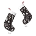 thumbnail image 4 of Flannel Christmas Stocking 17.7×11×7in Soft And Light Touch Good Socks Splicing Design Can Be Used For Hanging Weird Skull Head, 4 of 8