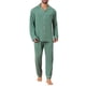 thumbnail image 1 of INSPIRAR CHIC Conjunto de Pijamas Casual de Manga Larga de 2 Piezas para Hombre Color Sólido con Botones M Verde Claro, 1 of 5