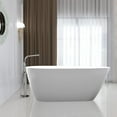 thumbnail image 2 of Vanity Art Acrylic Freestanding Soaking Bathtub with Overflow and Pop-Up Drain, 2 of 4