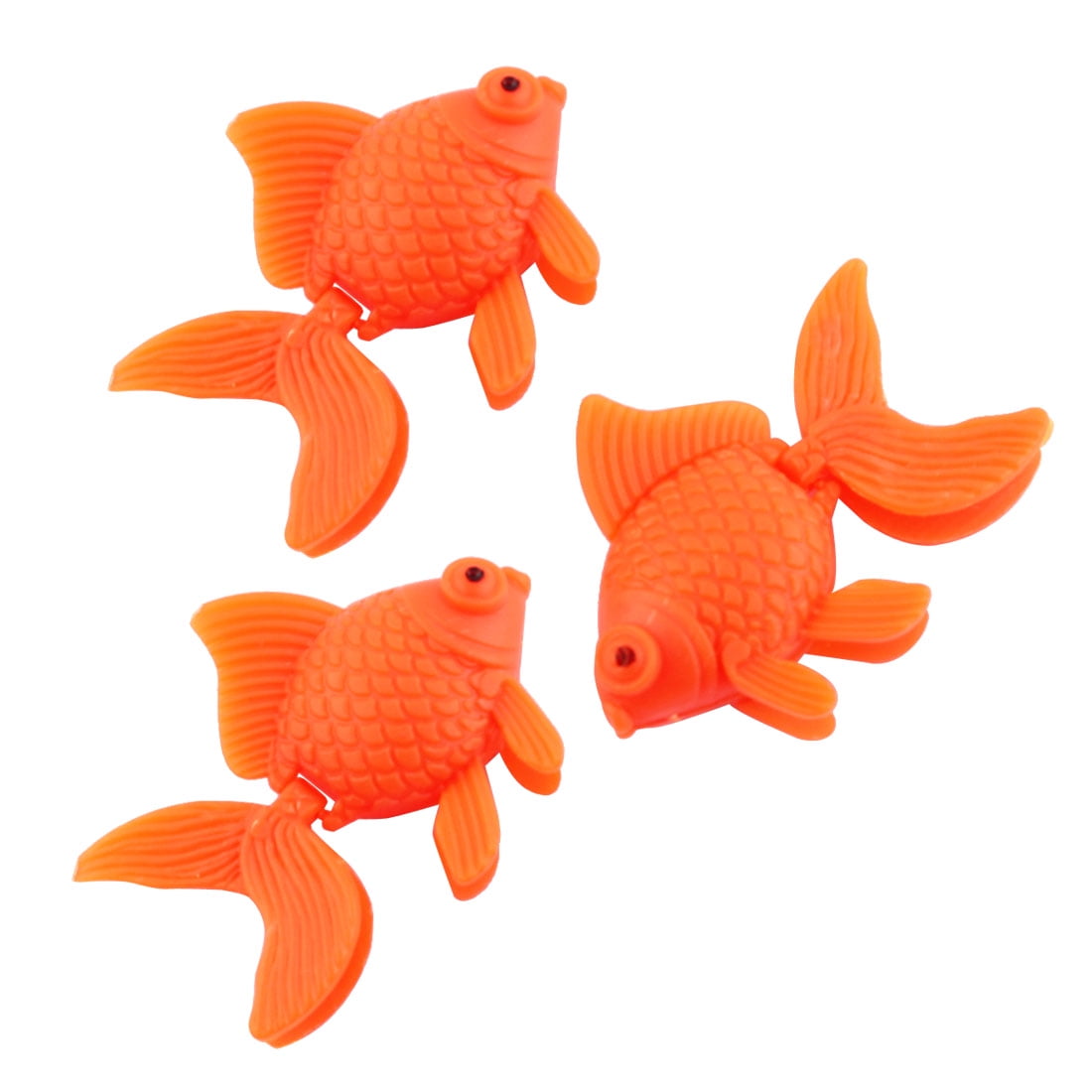 Magic&shell Plastic Gold Fish 10PCS 2 Inches Long Orange Color Artificial Floating Goldfish Ornament Fish for Aquarium Fish Bowl Tank Ornament 