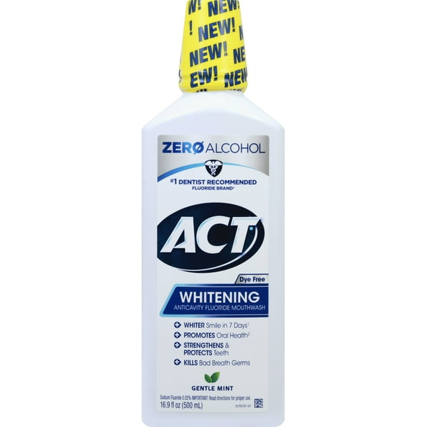 ACT Anticavity + Whitening Stain Fighting Rinse 18oz