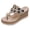 Black, variant on Glitter Rhinestones Pearl Platform Flip Flops Backless Slip on Dress Sandals for Women Ethnic Boho Delicate Wedge Chunky Heels Slides Summer Slippers Black Size 6.5