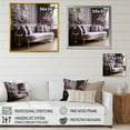 thumbnail image 4 of Designart "Gilded Accents On The Lilac Couch I" Lilacs Floater Framed Wall Decor, 4 of 5