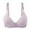 Grey, variant on Women's Front Side Buckle Lace Edge Steel-Free Seamless Bra - Yoga/Sleep, Casual/Sexy, All Seasons - Nylon/Spandex, Sizes 36-44