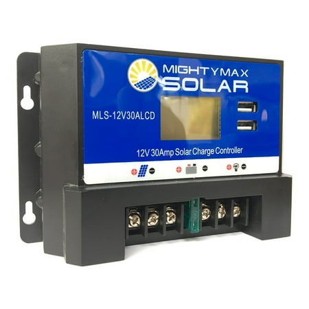 - 30 Amp PWM Solar Charge Controller 12V/24V Auto Switch Voltage