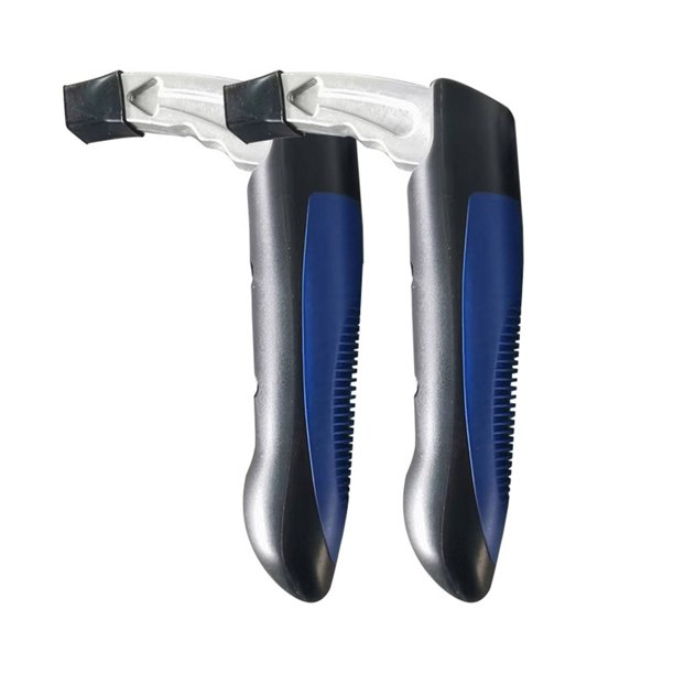 Asasidero de Puerta para Auto con Martillo de Emergencia Multifuncional, 2 Piezas en Azul, Soporta hasta 400 Libras, Diseño 3 en 1, Antideslizante y Portátil, Material de Acero Forjado y Nylon.