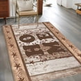 thumbnail image 2 of Vintage Farmhouse Area Rugs 2.7'x5', Washable Small Throw Rugs for Kitchen Bedroom, Retro Home Text Country Star Wooden Indoor Outdoor Rug Non-Slip Low Pile Carpet Runner Reversible Floor Mats, 2 of 8