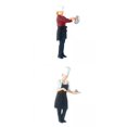 thumbnail image 1 of Figuras 1/64 de 2 Piezas Baoblaze Cocinan Callejera en Miniatura Resina, 1 of 8